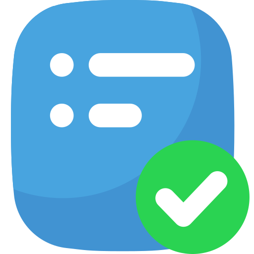 Ícone de checklist - Integração com serviço