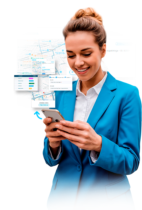 Profissional utilizando SNDesk para otimização de processos internos